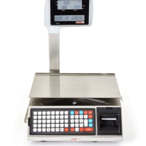 Báscula Etiquetadora de Acero Inoxidable con Torreta 40kg WLABEL40