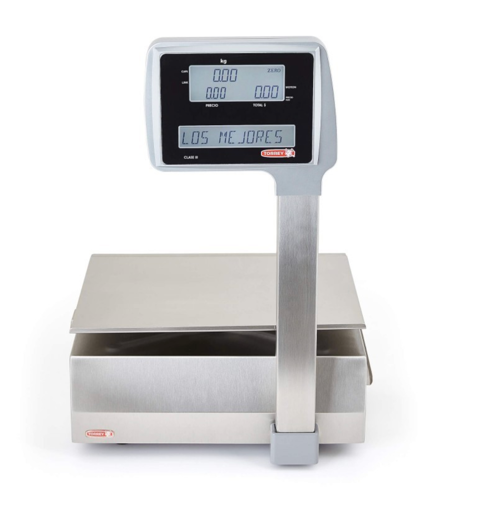 Báscula Etiquetadora de Acero Inoxidable con Torreta 40kg WLABEL40 - Image 3