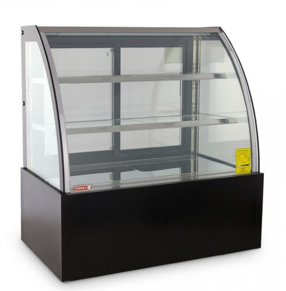 Vitrina refrigerada FULL-GLASS curvo panoramica VFG-120C