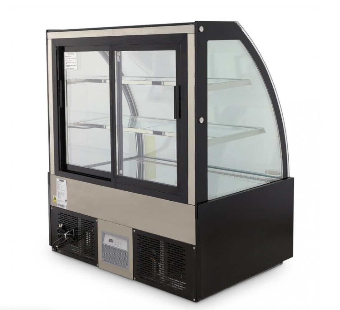 Vitrina refrigerada FULL-GLASS curvo panoramica VFG-120C - Image 4