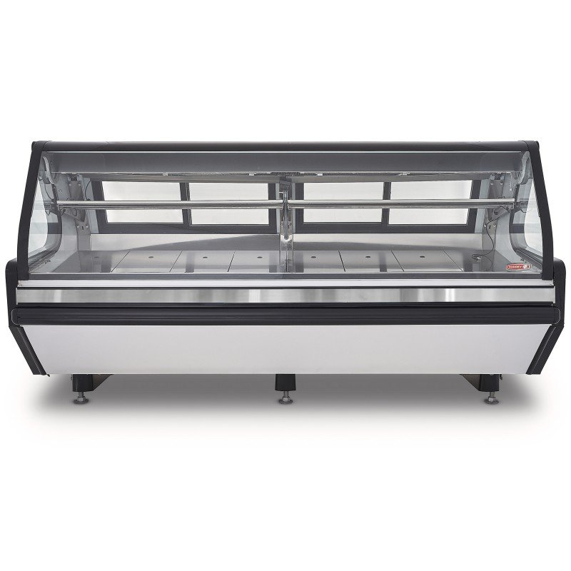 Vitrina carnicera exhibidora 2,5 m vidrio abatible acero inoxidable TEC-250LIFTAI - Image 2