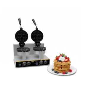 Waflera Belga Giratoria Doble 1,850 W  WABE-2400