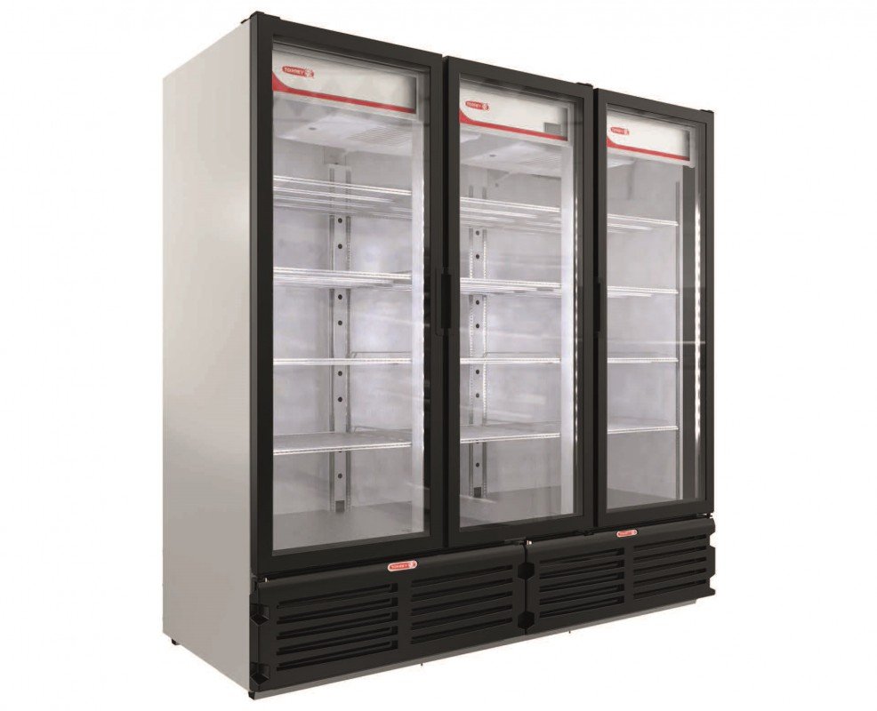Refrigerador vertical exhibidor 3 puertas 72 pies³ G-372