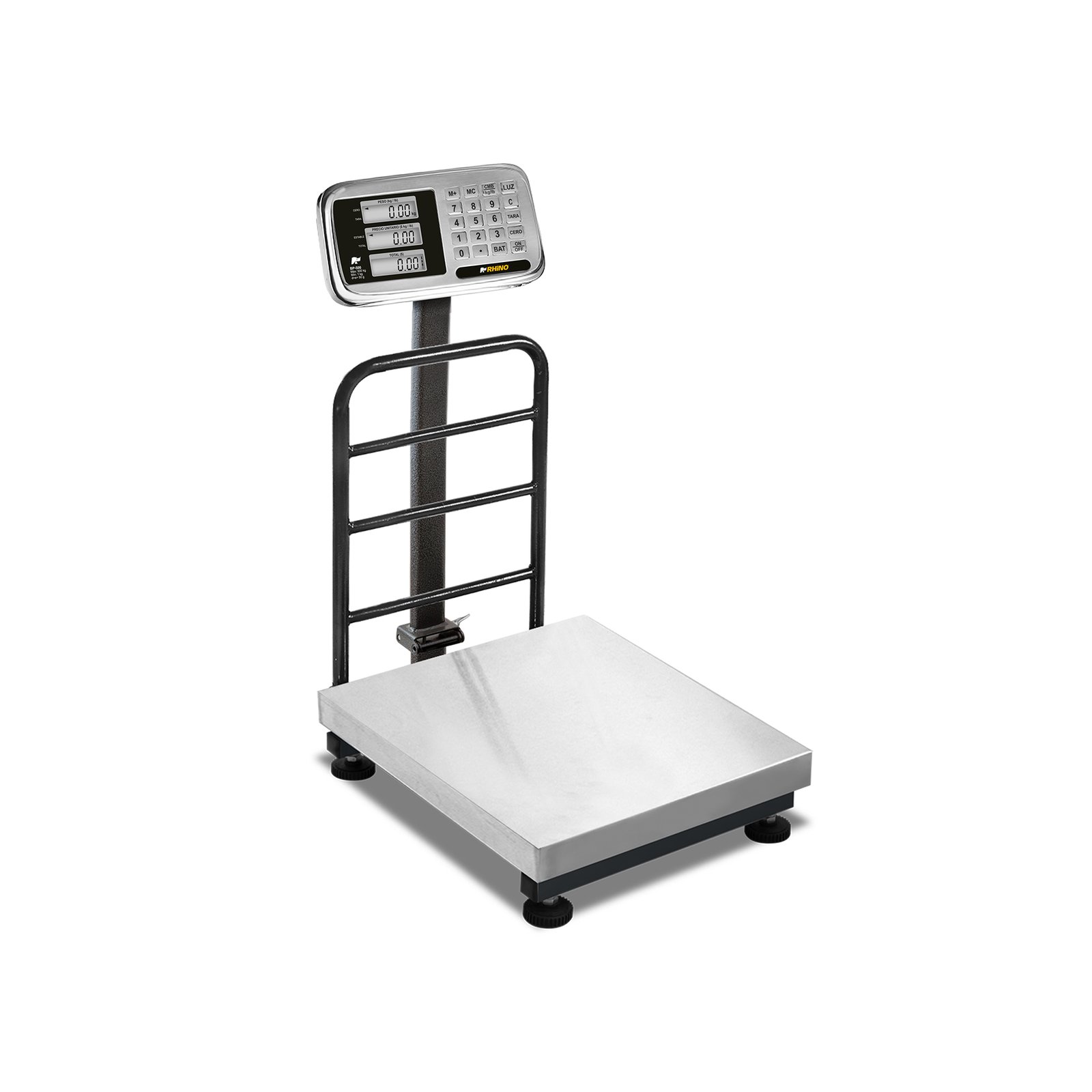 Báscula de Plataforma Inoxidable Plegable 500 kg BP-500