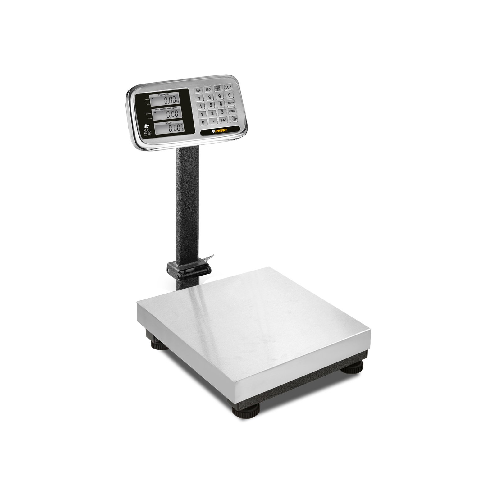 Báscula de Plataforma Inoxidable Plegable 80 kg BP-80
