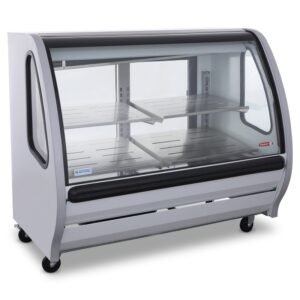 Vitrina exhibidora 150 cm acero inoxidable 427 L. TEM-150