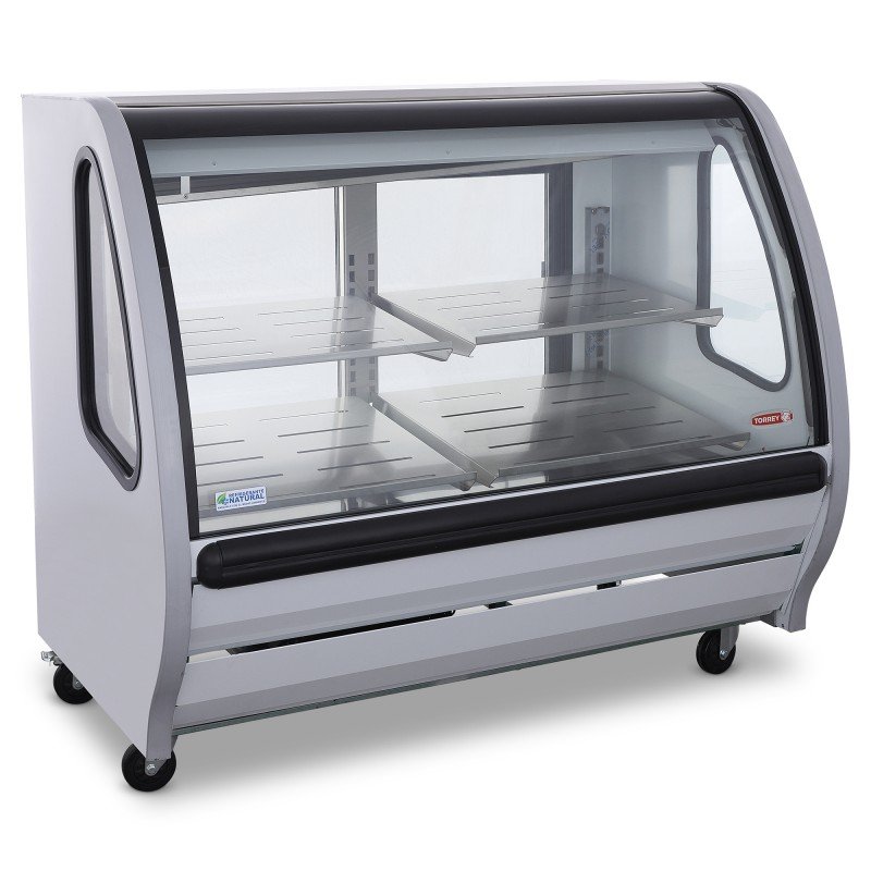 Vitrina exhibidora 150 cm acero inoxidable 427 L. TEM-150