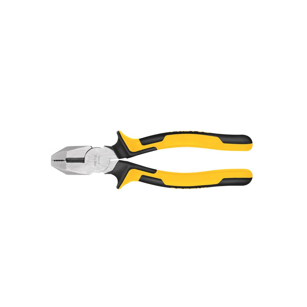 Pinza p/electricista 8" uso rudo, Comfort Grip, PRETUL
