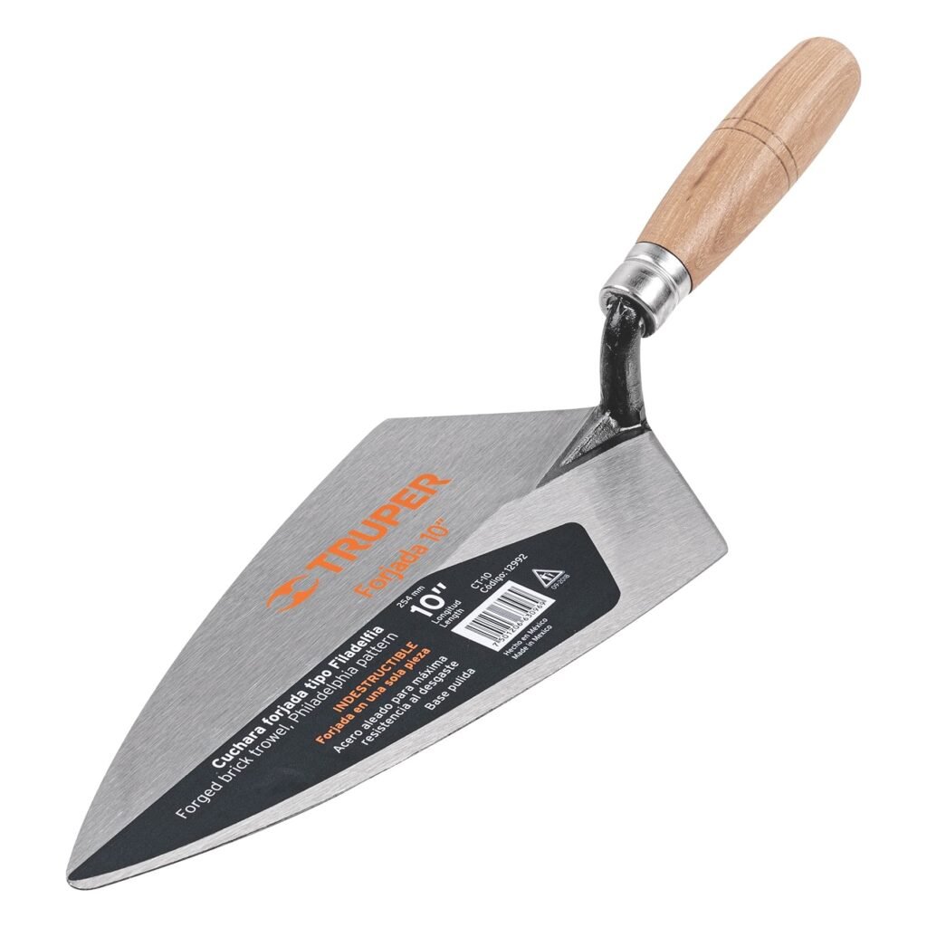 Truper CT-10, Cuchara para albañil, tipo Filadelfia