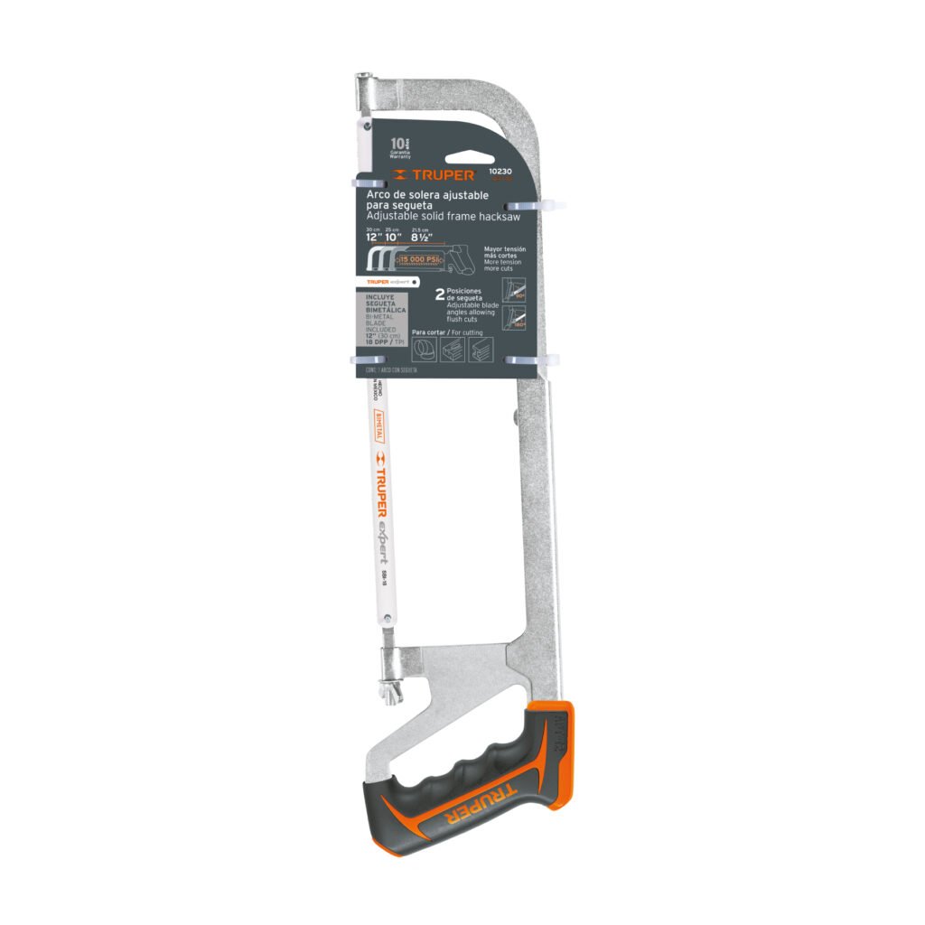 Arco 12" profesional ajustable de solera para segueta