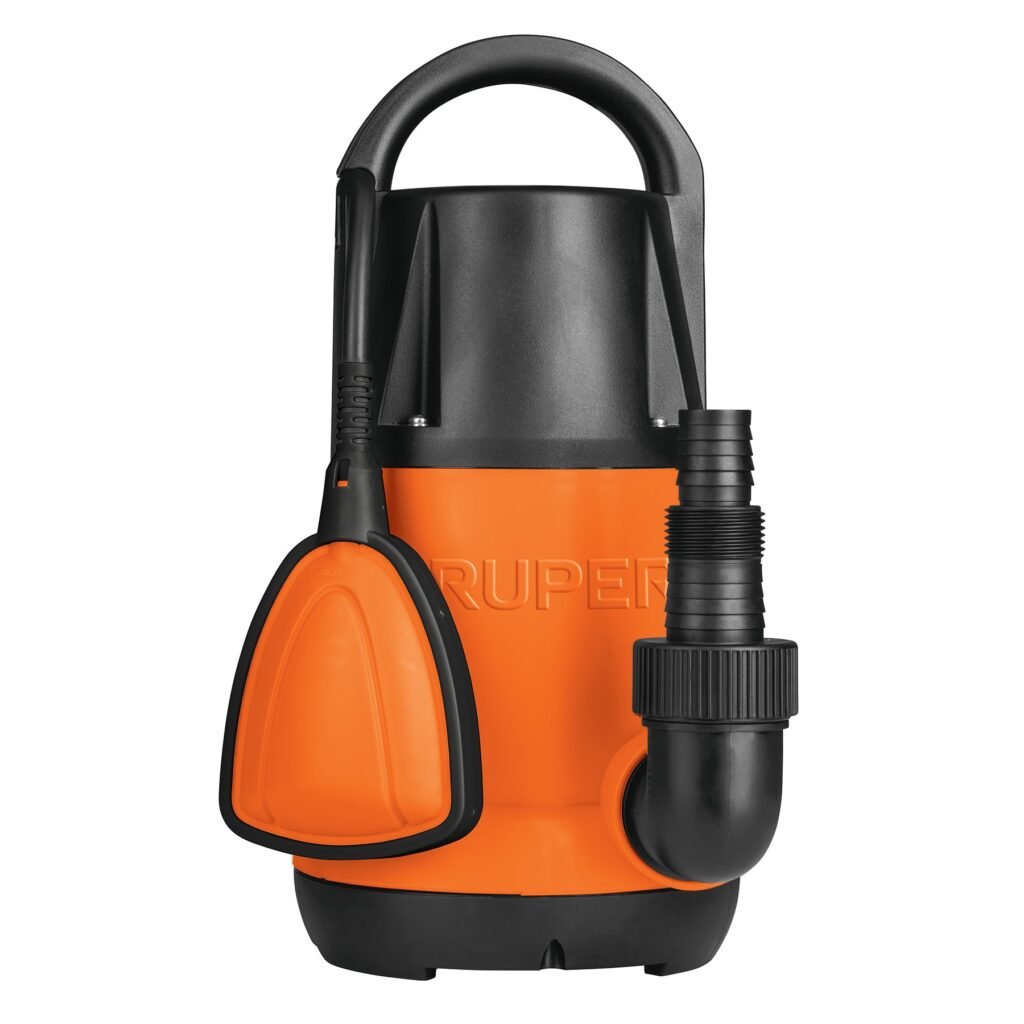 Bomba sumergible plástica, 1 HP para agua limpia,