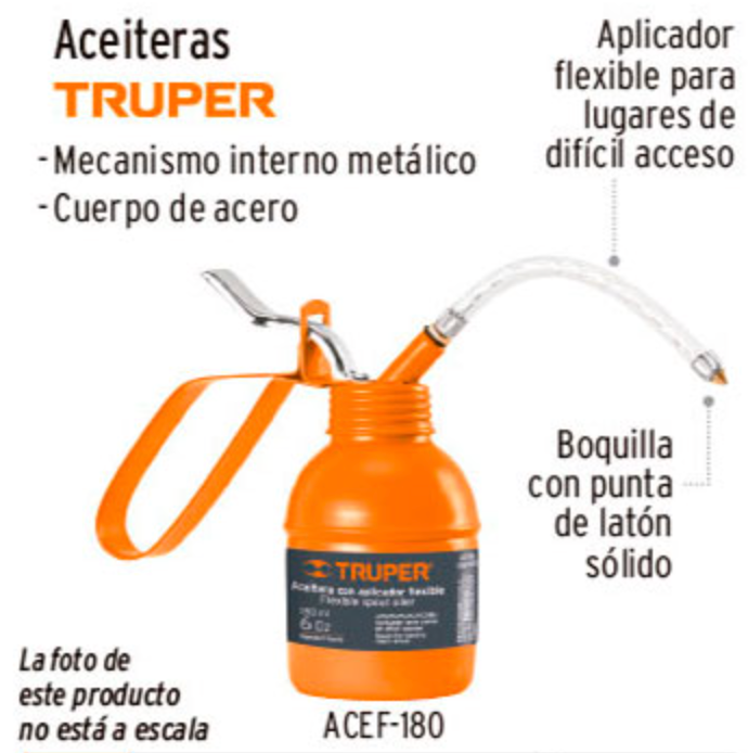 Aceitera de 180 ml (6 oz) con aplicador flexible - Image 2
