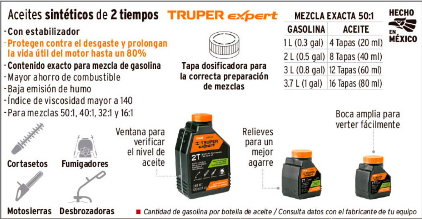 Aceite sintético para motor de 2 tiempos, 100 ml - Image 2