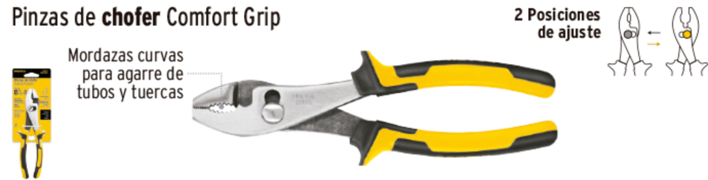 Pinza de chofer 8' mango Comfort Grip, Pretul - Image 2