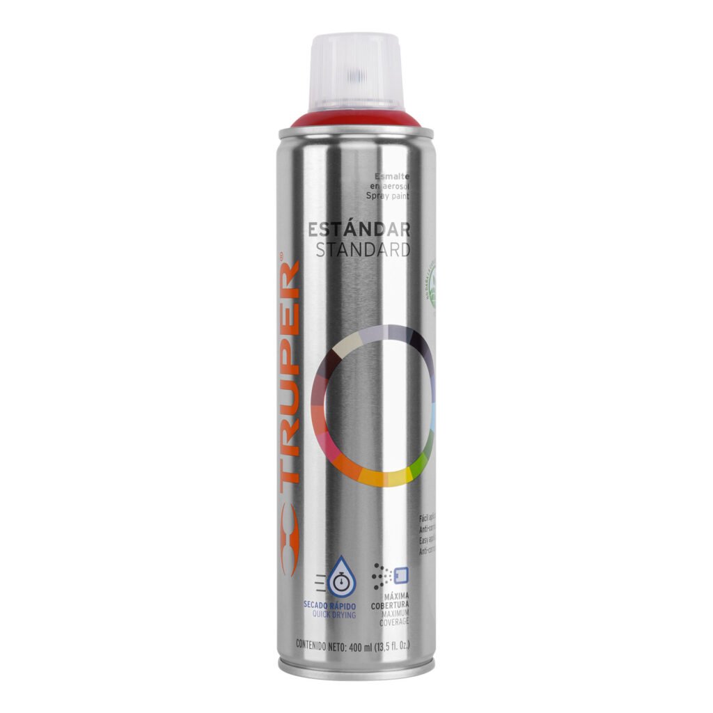 Pintura en aerosol, rojo, bote esbelto, 400 ml