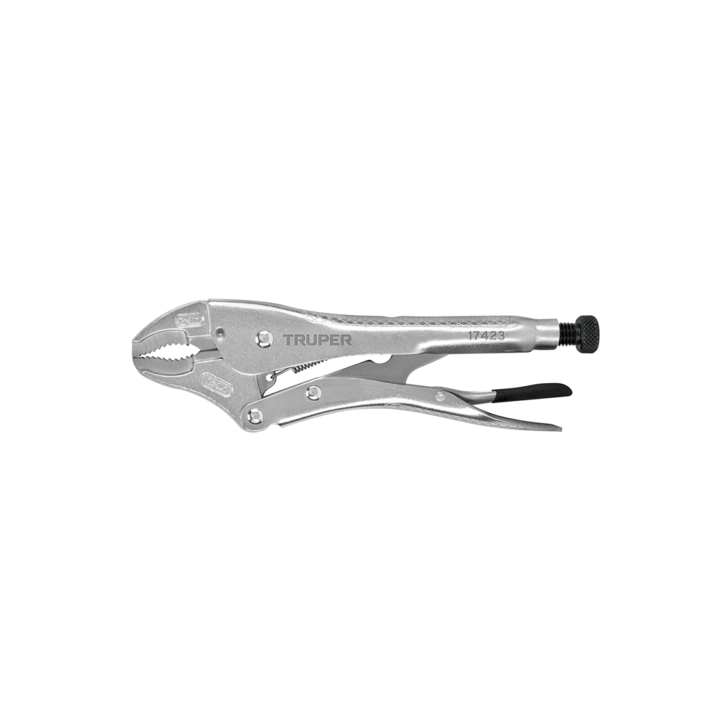 Pinza de presión 10" mordaza curva, TRUPER
