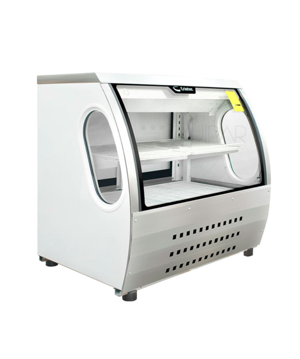 VITRINA CREMERA TRADICIONAL CURVA DE MOSTRADOR 18 FT³ CRIOTEC VCC-120