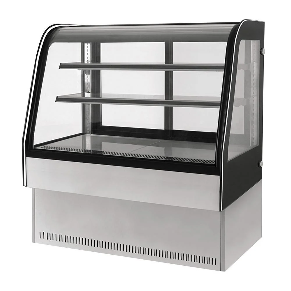 Vitrina Exhibidora Refrigerada con Cristal Curvo GN-900C2