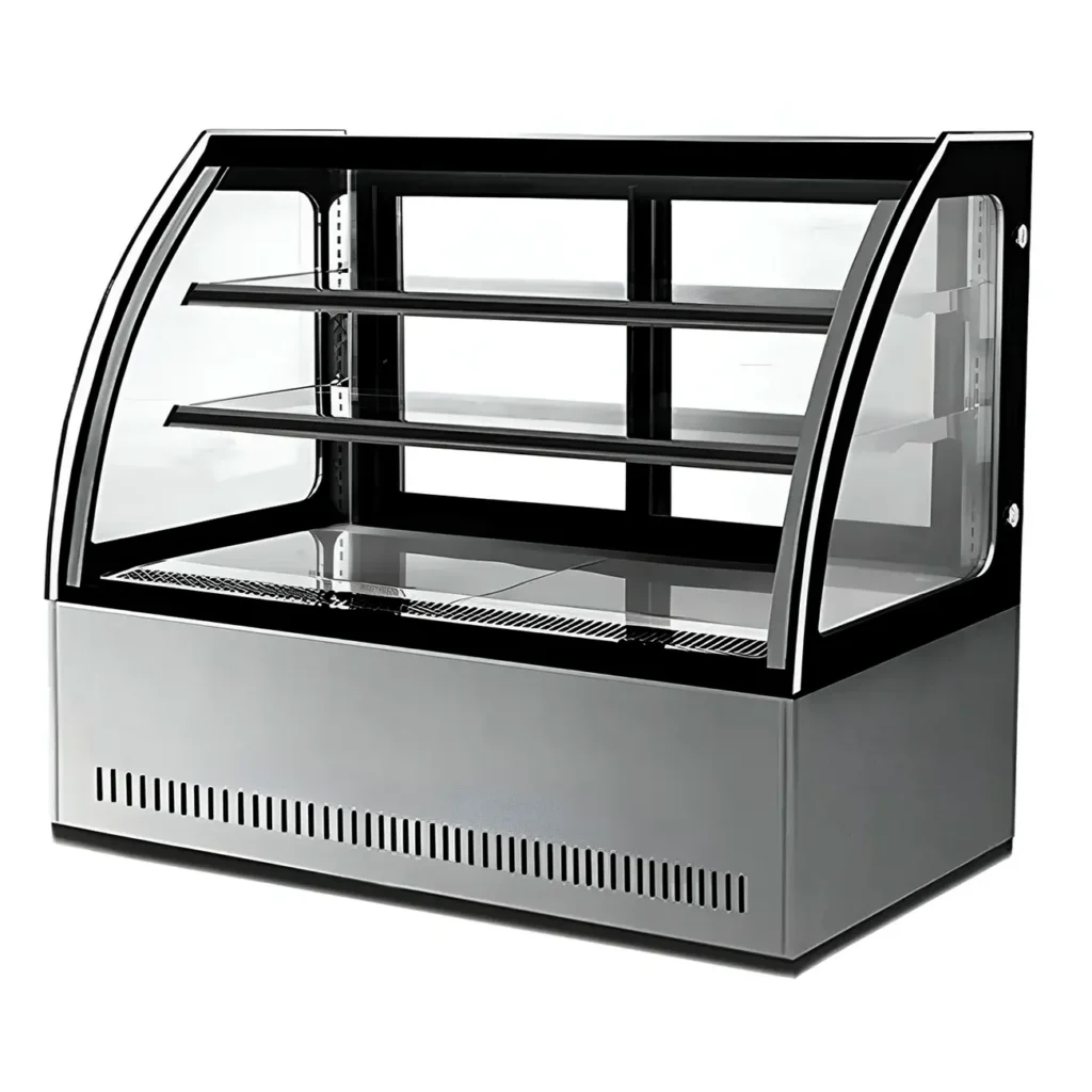 Vitrina Exhibidora Refrigerada con Cristal Curvo GN-900C2