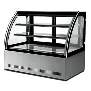 Vitrina Exhibidora Refrigerada con Cristal Curvo GN-900C2